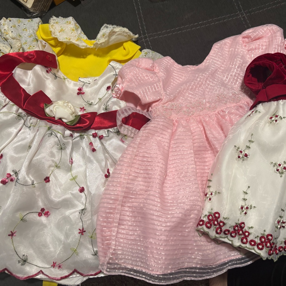 4 vintage dresses toddler